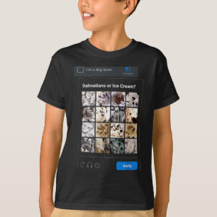 Funny Dalmatian Or Ice Cream Meme Dog Mom Dog Dad T-Shirt