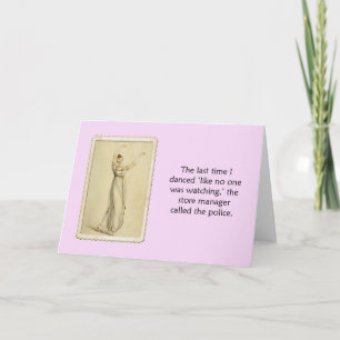 Funny Dance Blank Inside Ackerman Card