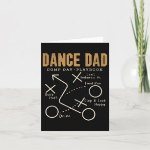 Funny Dance Dad Shirt Proud Dancer Dancing Father Card
