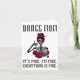 Funny Dance Mum Dancing Mother Of A Dancer Mama Card