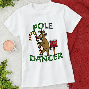 Funny Dancer Christmas Reindeer Pun T-Shirt