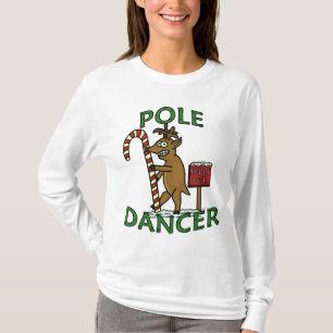 Funny Dancer Christmas Reindeer Pun T-Shirt