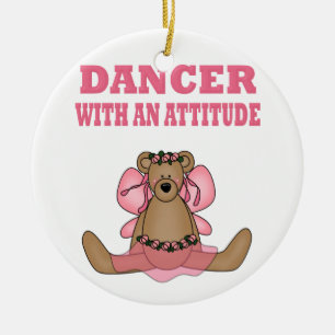 Funny Dancer With Attitude Ceramic Tree Decoration
