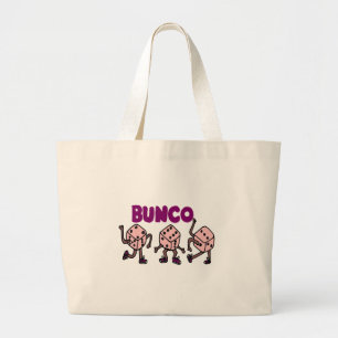 Funny Dancing Bunco Dice Large Tote Bag