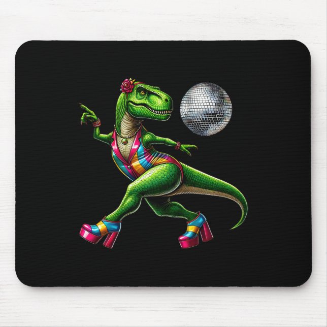 Funny Dancing Dinosaur1  Mouse Mat (Front)