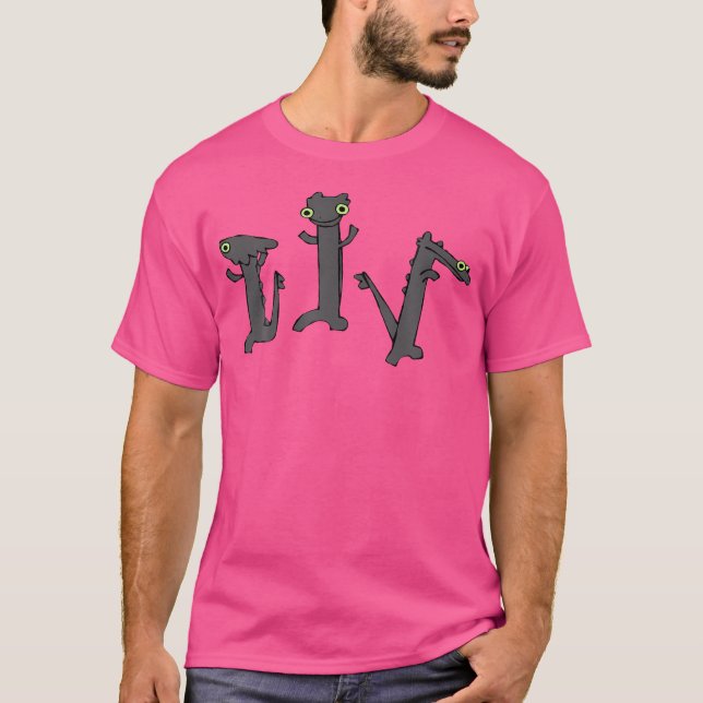 Funny Dancing Dragon Meme Trending Dancing Toothle T-Shirt (Front)