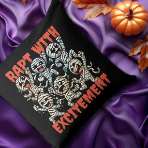 Funny Dancing Mummies Rapt with Excitement Cushion