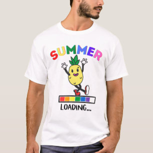 Funny Dancing Pineapple Summer Loading Pineapples T-Shirt