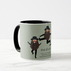 FUNNY Dancing RABBI Personalised with Text Mug