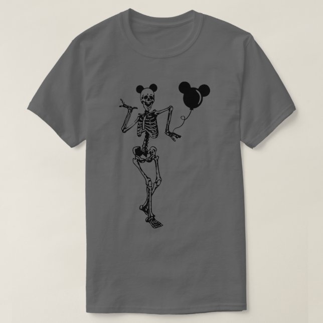 Funny Dancing Skeleton Halloween Party  T-Shirt (Design Front)