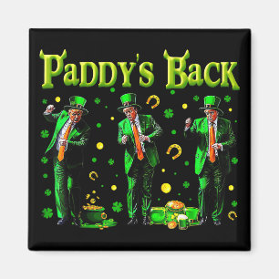 Funny Dancing Trump St Patricks Day Paddys Back Magnet