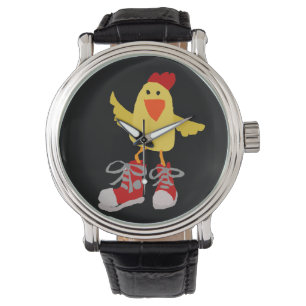 Funny Dancing Yellow Chicken Watch