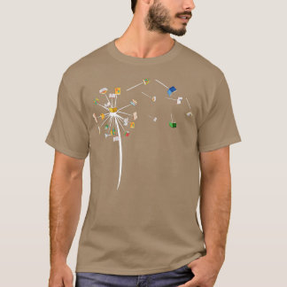 Funny Dandelion Books Gift For Reading Lover Women T-Shirt
