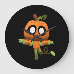 Funny Dandy's Halloween Gamer World Spooky Gourdy Large Clock