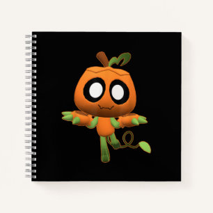 Funny Dandy's Halloween Gamer World Spooky Gourdy Notebook