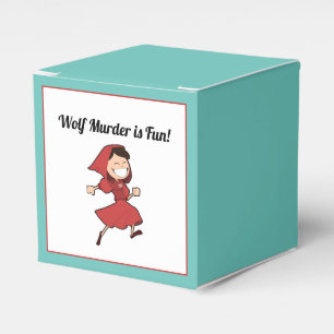 Funny Dark Fairy Tale Little Red Riding Hood Favour Box