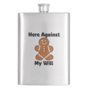 Funny Dark Humour Christmas Hip Flask