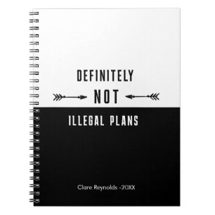 Funny Dark Humour Notebook, Sarcastic Journal, Notebook