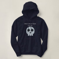 Funny dark skull emoji