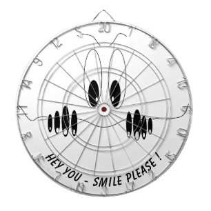 Funny Dart Board Gift Curiosity Eyes - Smile