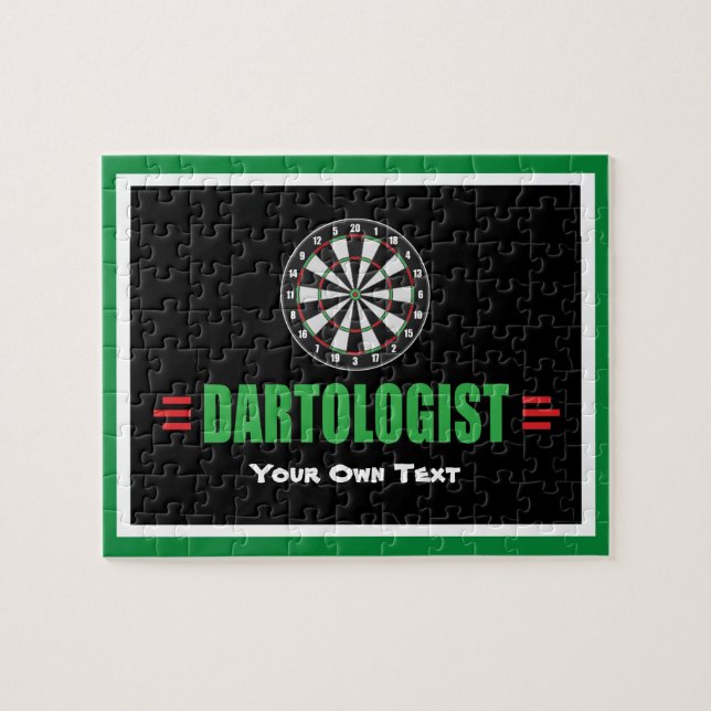 Funny Dart Game Lover Jigsaw Puzzle (Horizontal)