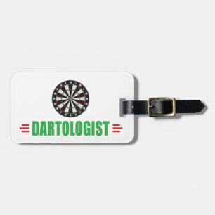 Funny Dart Game Lover Luggage Tag