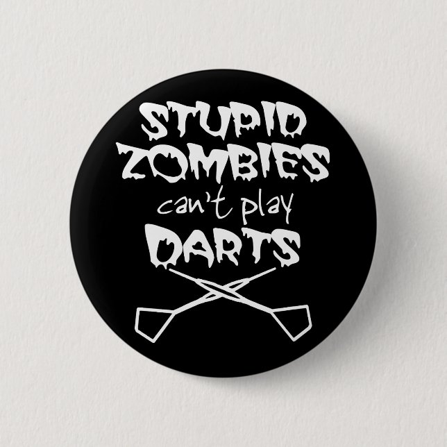 Funny Darts 6 Cm Round Badge (Front)