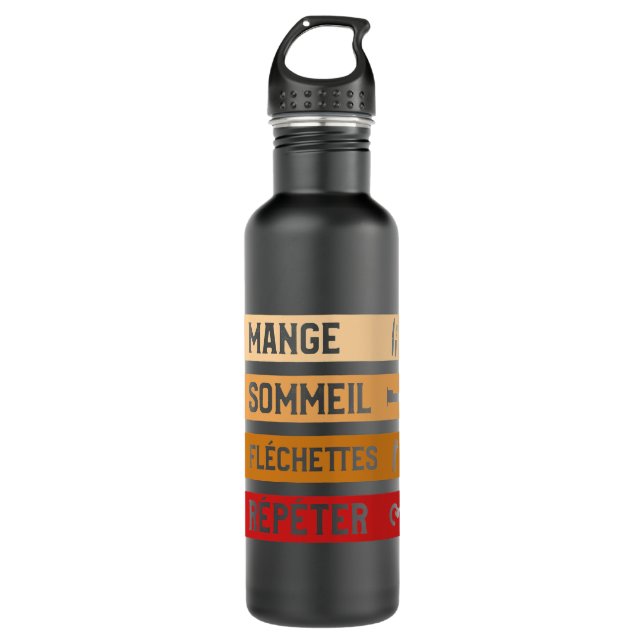 Funny Darts Gift Idea for Darts Player 710 Ml Water Bottle (Front)