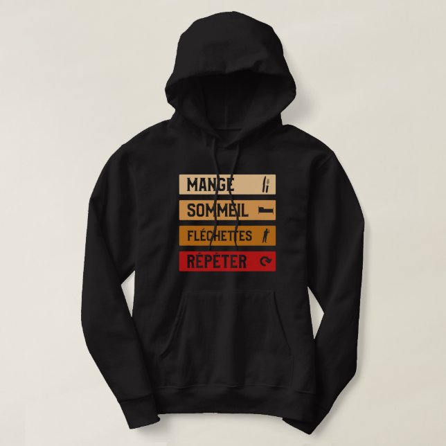 Funny Darts Gift Idea for Darts Player Hoodie (Design Front)
