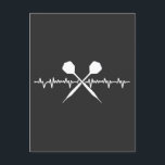 Funny Darts Heartbeat Awesome for Dart Enthusiasts Postcard<br><div class="desc">Celebrate your love for darts with this cool heartbeat design. Perfect for dads and grandpas who are passionate about throwing darts,  this tee is a great gift for birthdays,  Christmas,  Thanksgiving,  or Halloween. Show off your hobby with humour and style</div>