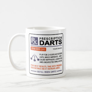 Funny Darts Mug Prescription Design