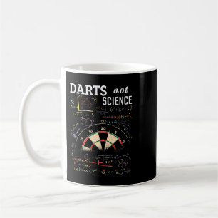 Funny Darts not Science Math Vintage Dartboard Coffee Mug