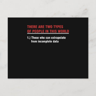 Funny Data Analyst Data Analysis Statistician Data Postcard
