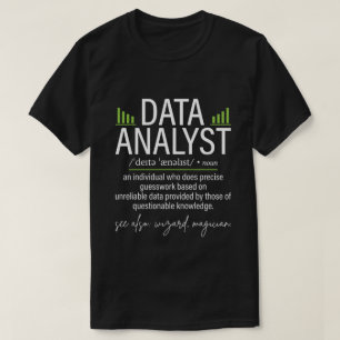 Funny Data Analyst Definition Data Science T-Shirt