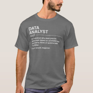 Funny Data Analyst Definition Data Scientist Small T-Shirt