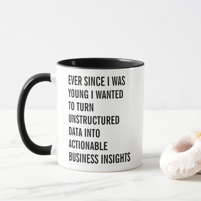 Funny Data Analyst Mug (With Donut)