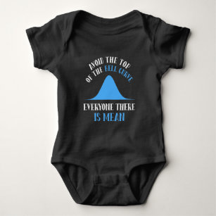 Funny Data Science Bell Curve Computer Programmer Baby Bodysuit
