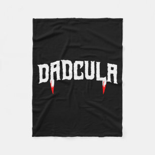 Funny Daula Halloween Dad Mens Costume Vamre Fangs Fleece Blanket