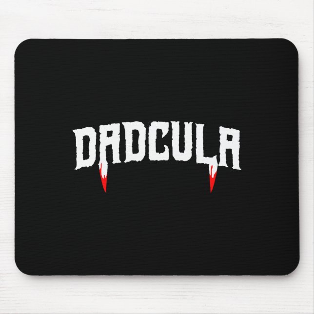 Funny Daula Halloween Dad Mens Costume Vamre Fangs Mouse Mat (Front)