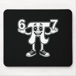 Funny day 3.14 symbol 67 meme math joke gen z humo mouse mat