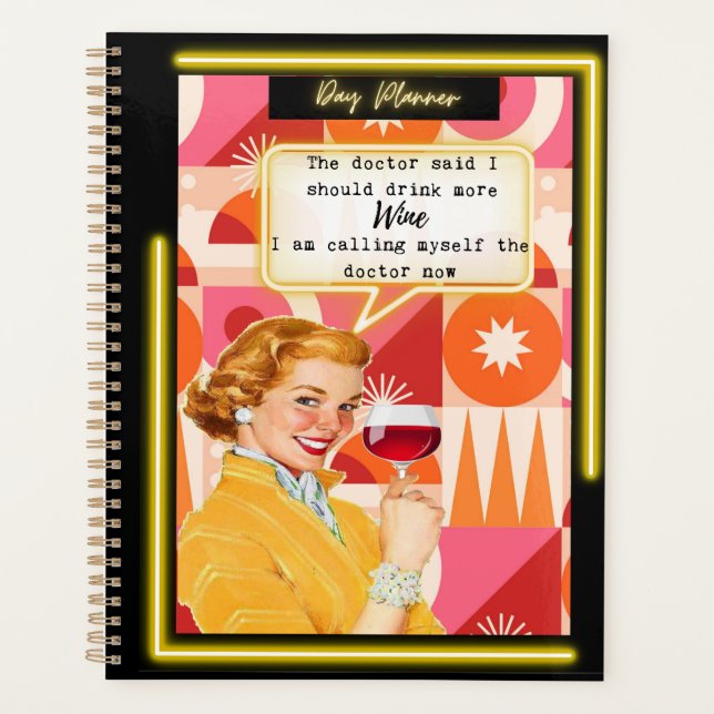 Funny Day Planner/Journal For Women Sassy-Doctor Planner (Front)