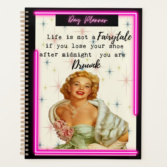 Funny Day Planner/Journal For Women Sassy-Fairy Planner (Front)