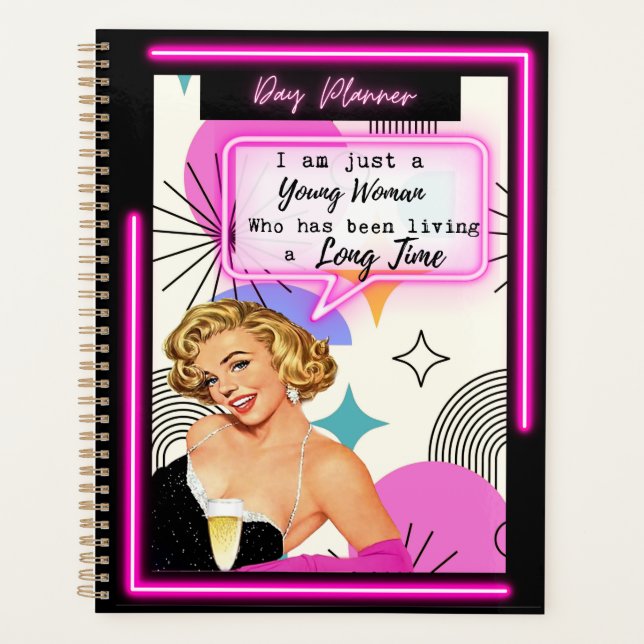 Funny Day Planner/Journal For Women Sassy-Girl Planner (Front)