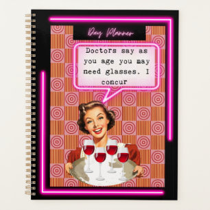 Funny Day Planner/Journal For Women Sassy-Glasses Planner