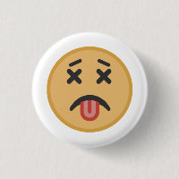 Funny Dead Hangover Tongue Emoji Cartoon