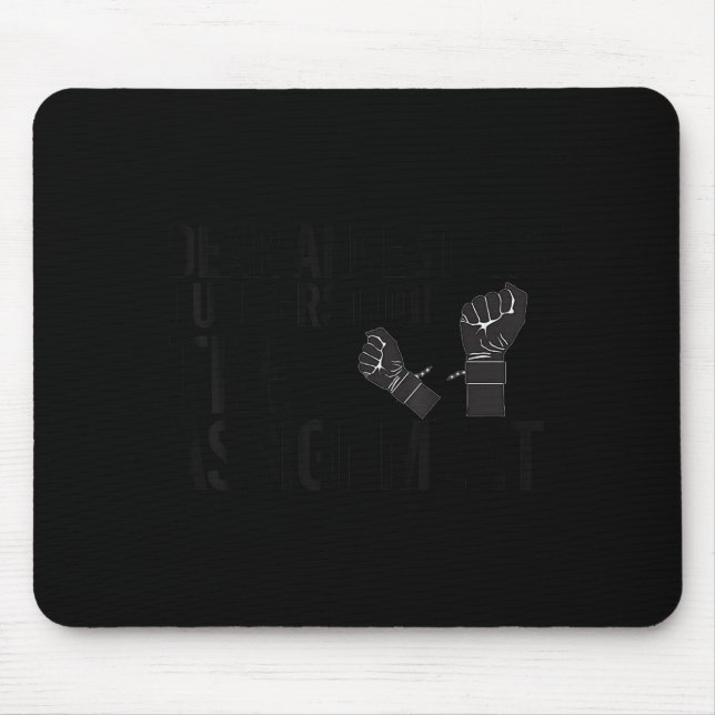 Funny Dear Ancestors I Understood The Ignment June Mouse Mat (Front)