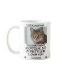 funny Dear cat, Personalised cat's photo and name