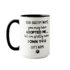 Funny Dear Cat Saying | Custom Cat's Photo & Name