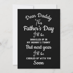 Funny Dear Daddy This Father’s Day Future Parents Holiday Card