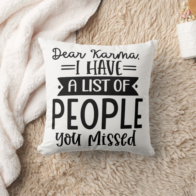 Funny Dear Karma Cushion (Blanket)